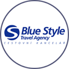 logo blue style